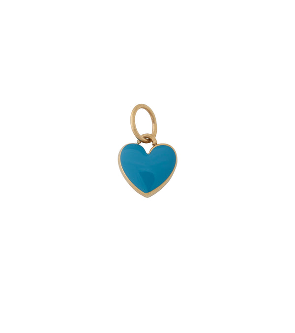 Charm Heart Turquoise Gold