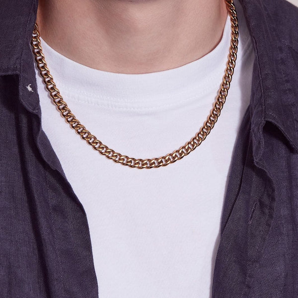 Clark Men's Chain Necklace Gold