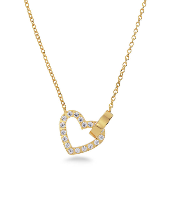 Eternal Heart Necklace Gold