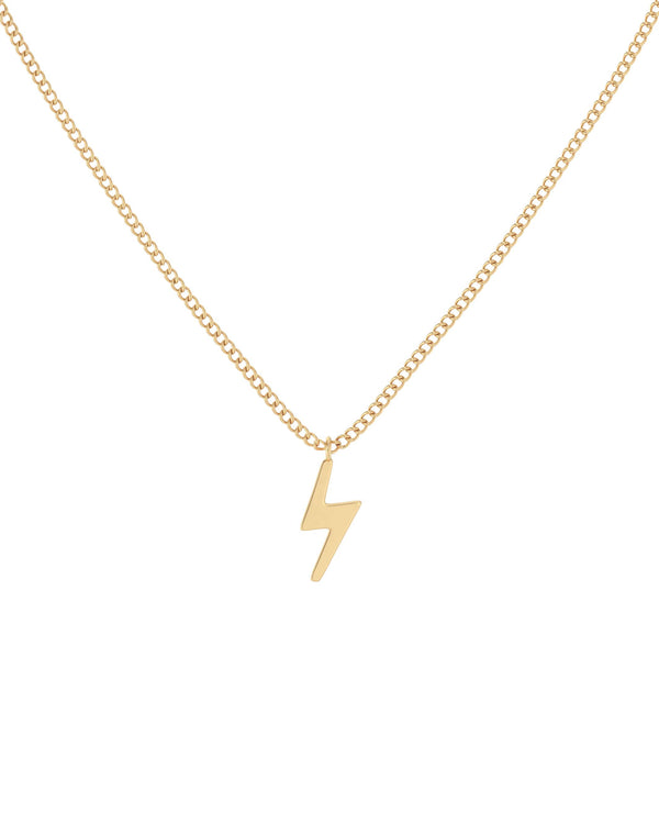 Lightning Necklace Gold