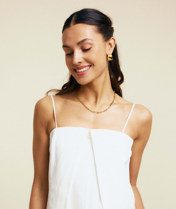 Ivy Chain Necklace L Gold