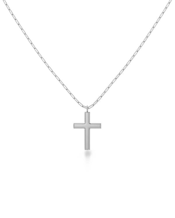 Spirit Cross Necklace Steel