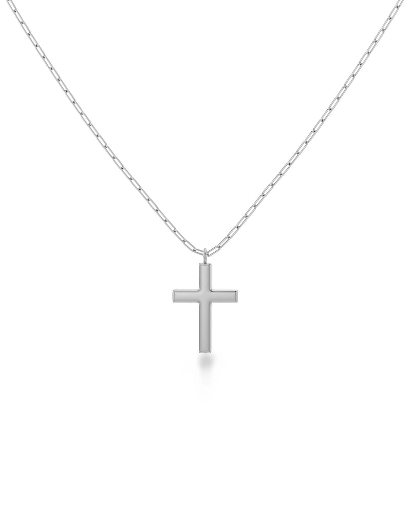 Spirit Cross Necklace Steel