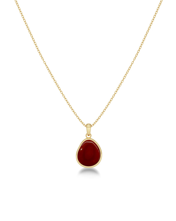 Agatha Necklace Red Gold