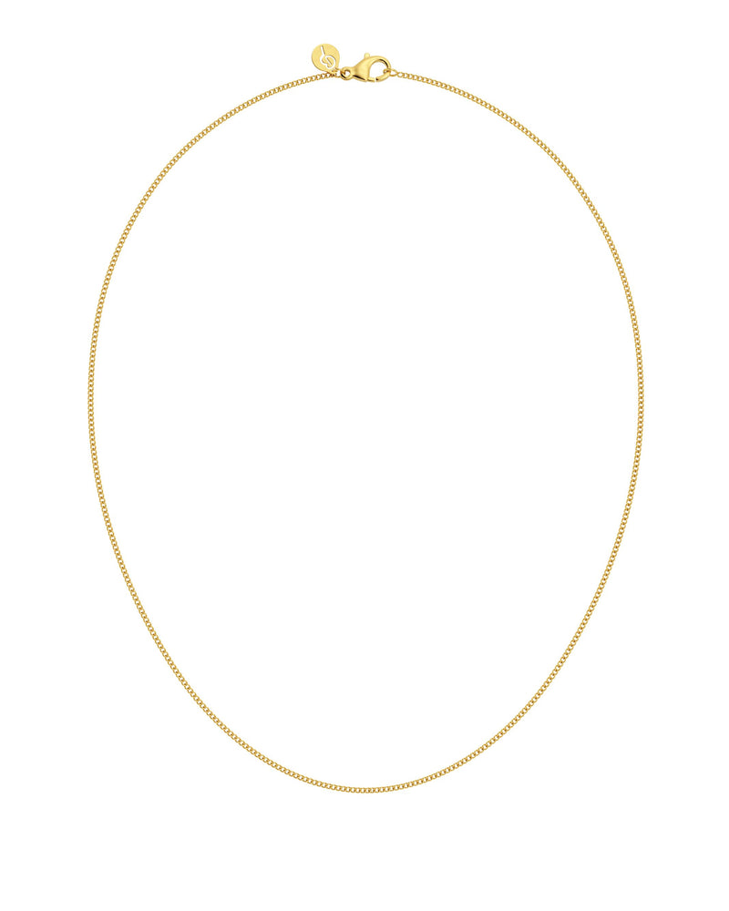 Curb Chain Necklace Gold