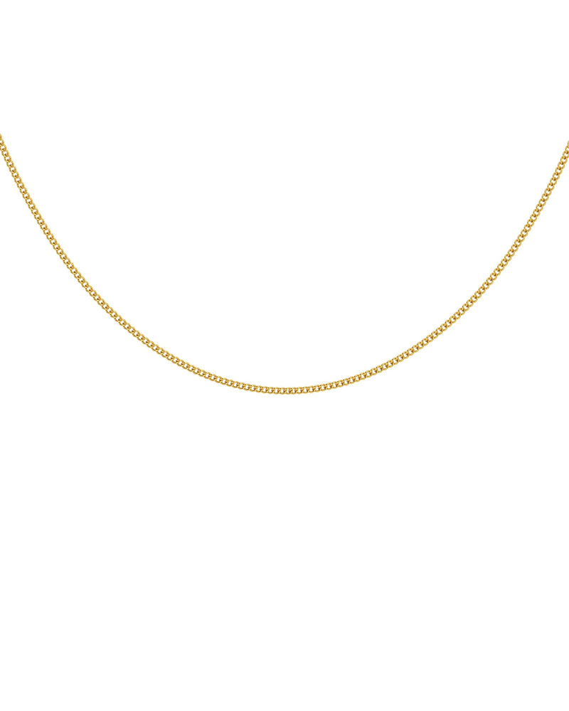 Curb Chain Necklace Gold