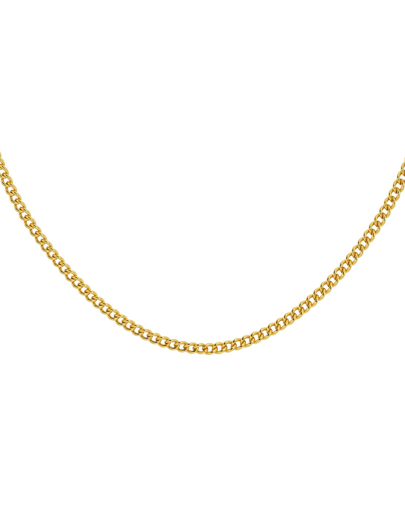 Curb Chain Wide 45 cm Gold