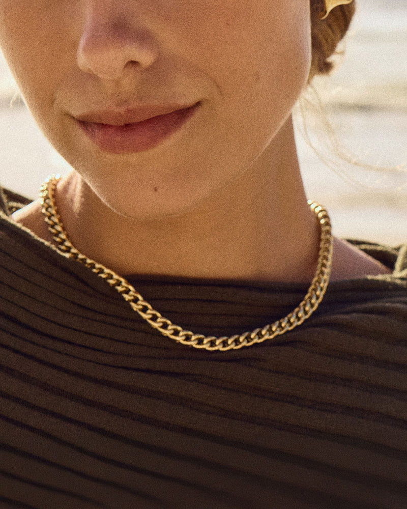 Spiga Chain Necklace Gold