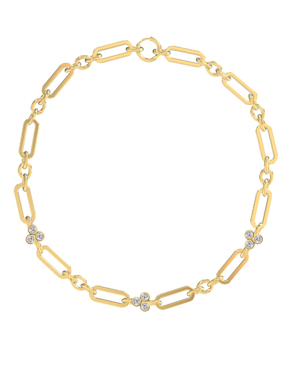 Barre Necklace Multi Gold