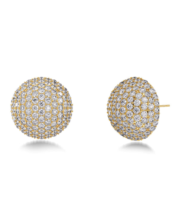 Bead Sparkle Studs Gold