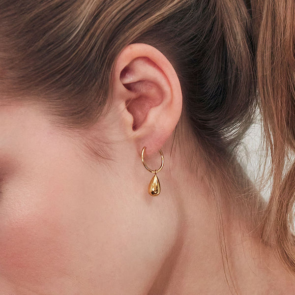 Drop Hoops Gold