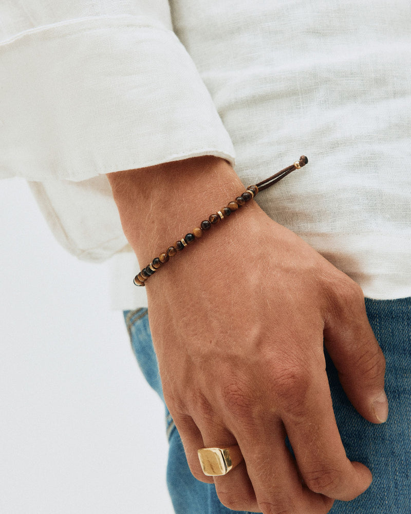 Dylan Bracelet - Light Brown Gold
