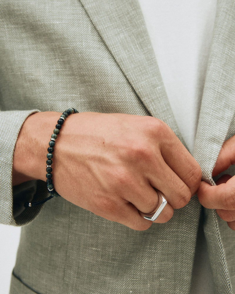 Dylan Bracelet - Green Steel