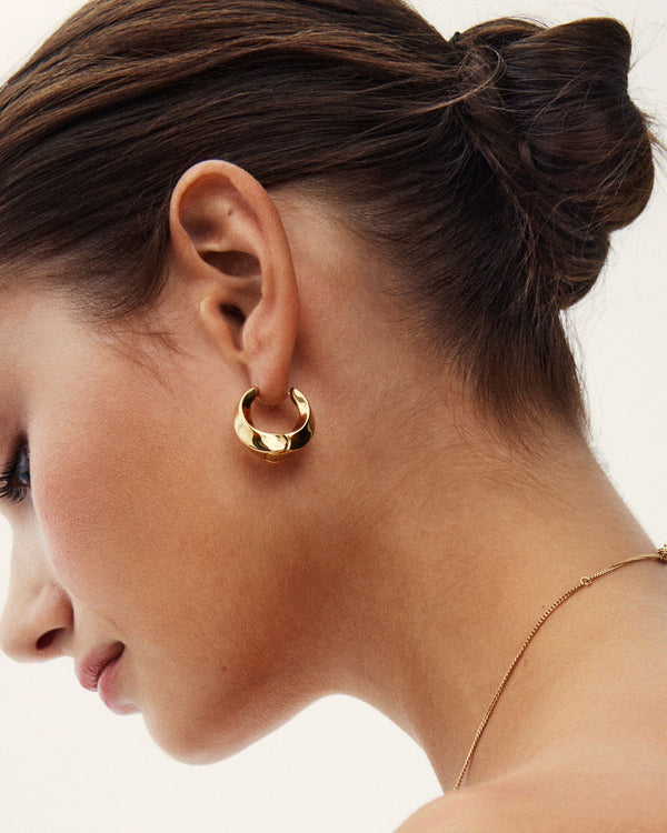Helix Hoops L Gold