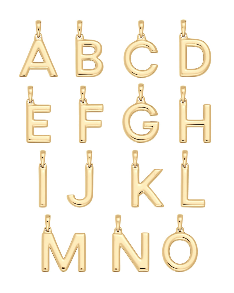 Letter Necklace Gold