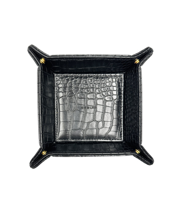 Jewellery Tray S Black Croco