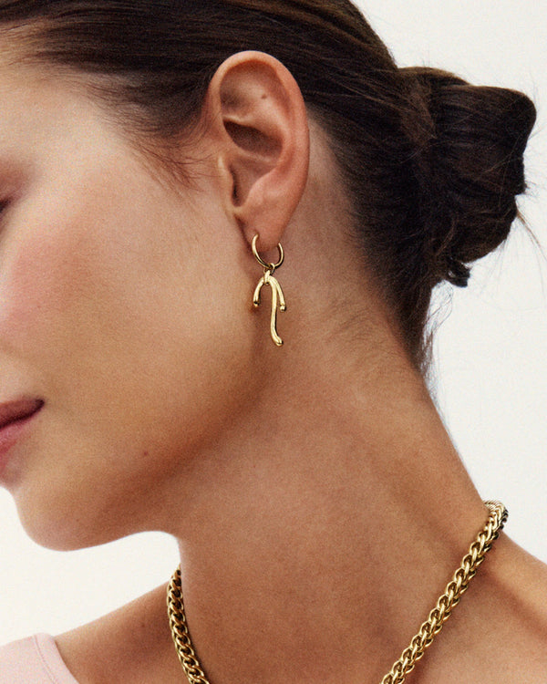 Lace Hoops Gold