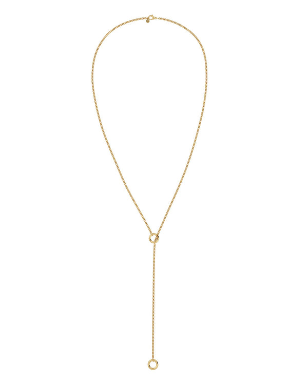 Loop Charm Chain S Necklace Gold