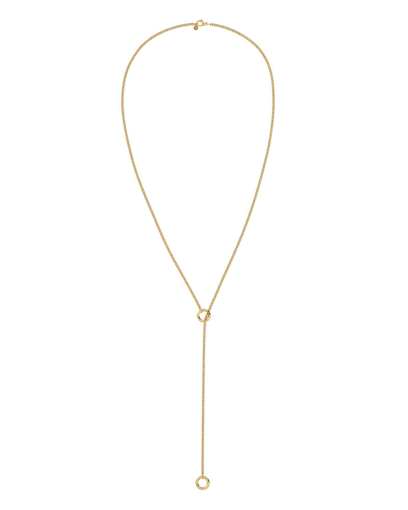 Loop Charm Chain S Necklace Gold
