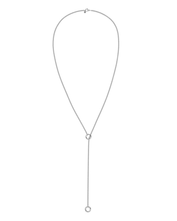 Loop Charm Chain S Necklace Steel