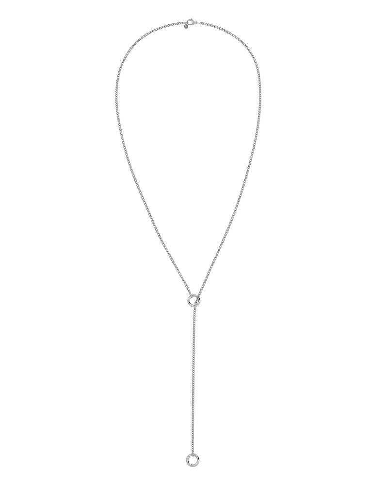 Loop Charm Chain S Necklace Steel