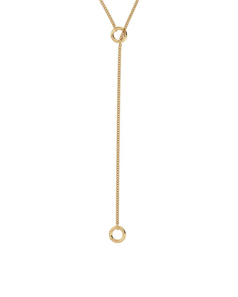 Loop Charm Chain S Necklace Gold