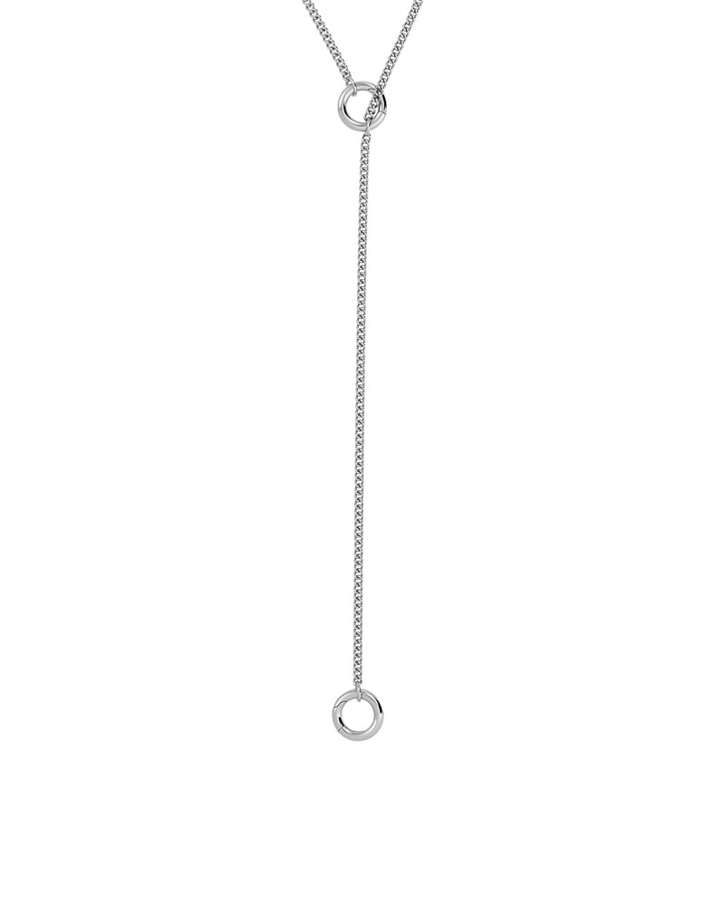Loop Charm Chain S Necklace Steel