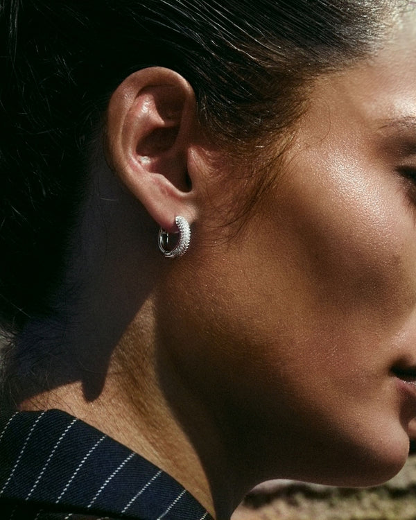 Luxe Hoops Silver