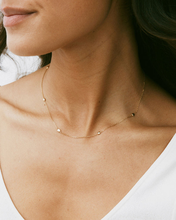Mira Necklace Multi Gold