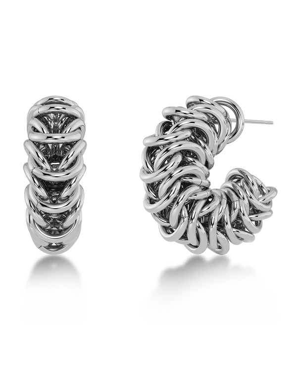 Palazzo Chain Hoops Steel