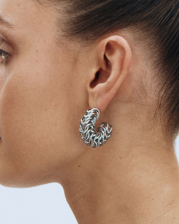 Palazzo Chain Hoops Steel