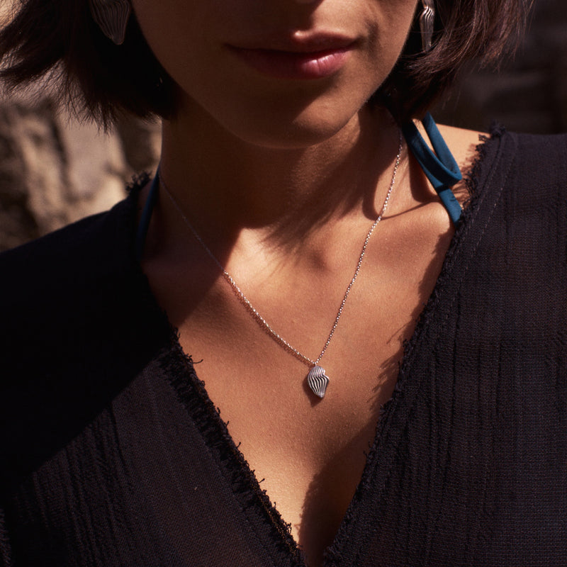Ripples Necklace S Steel