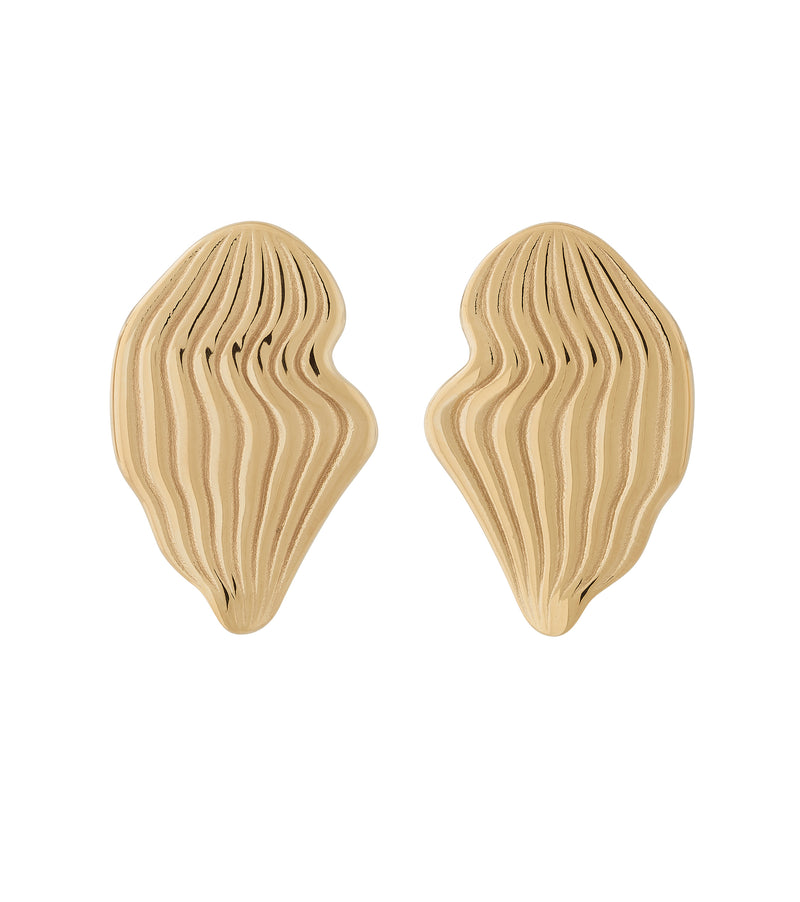 Ripples Studs L Gold