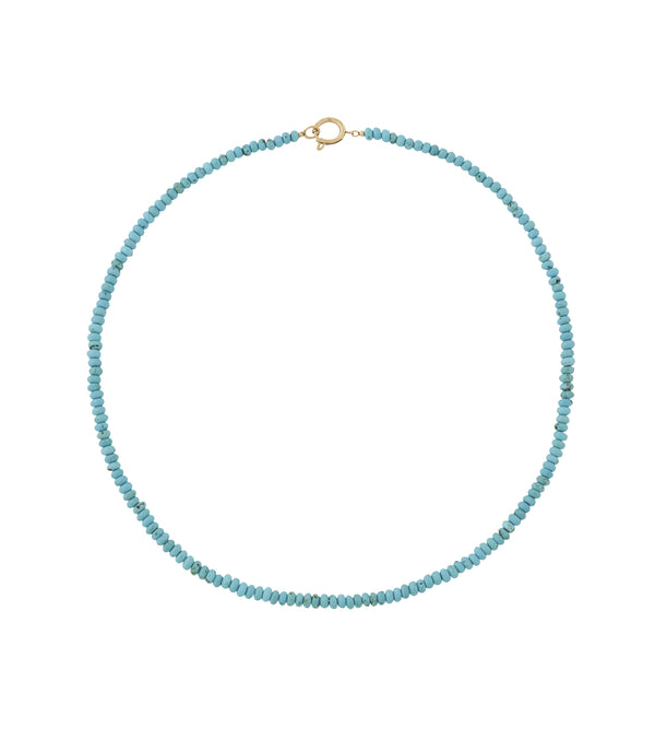 Summer Beads Necklace Turquoise Gold