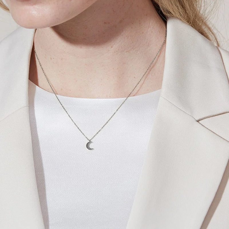 Bright Night Necklace Short Steel