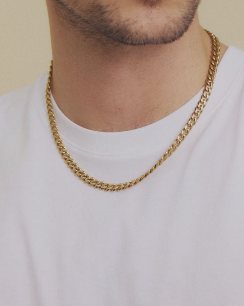 Clark Men's Chain Necklace Gold