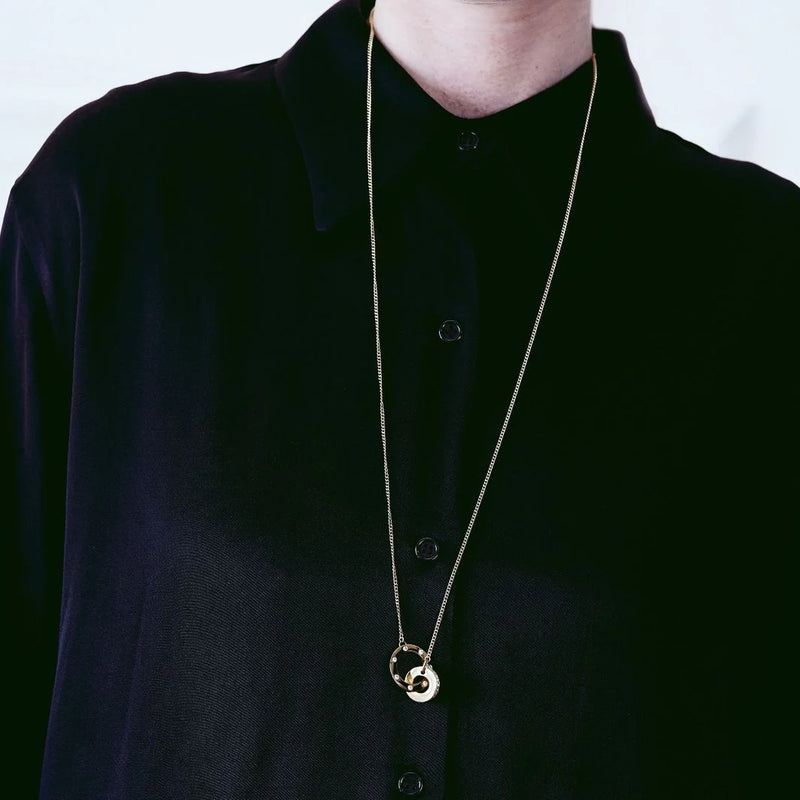 Ida Orbit Necklace Long Gold