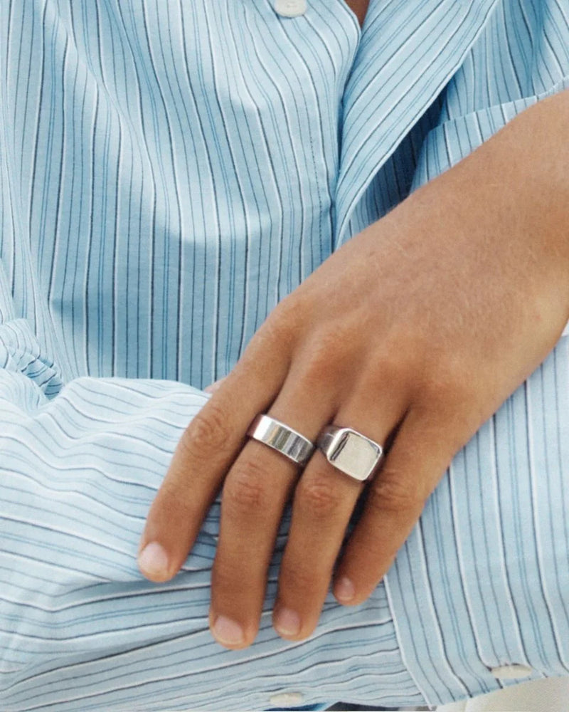 Ellis Signet Ring Steel