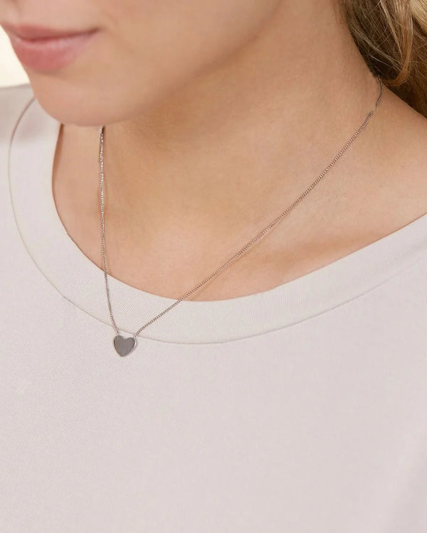 PURE HEART NECKLACE STEEL