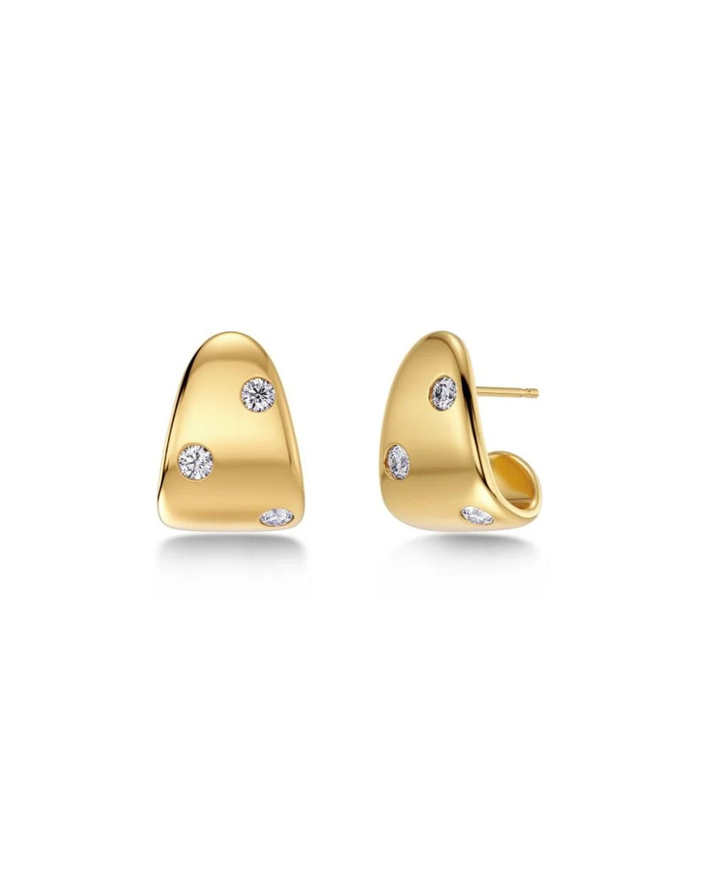 Selena Studs CZ Gold