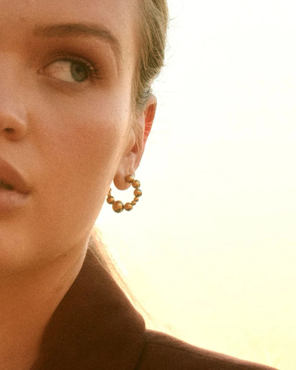 Sphere Hoops Gold