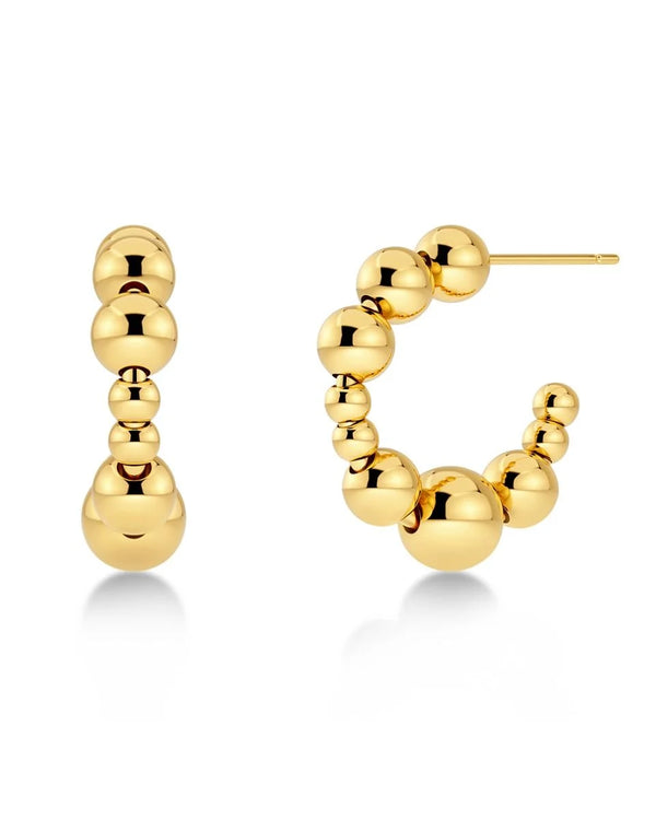 Sphere Hoops Gold