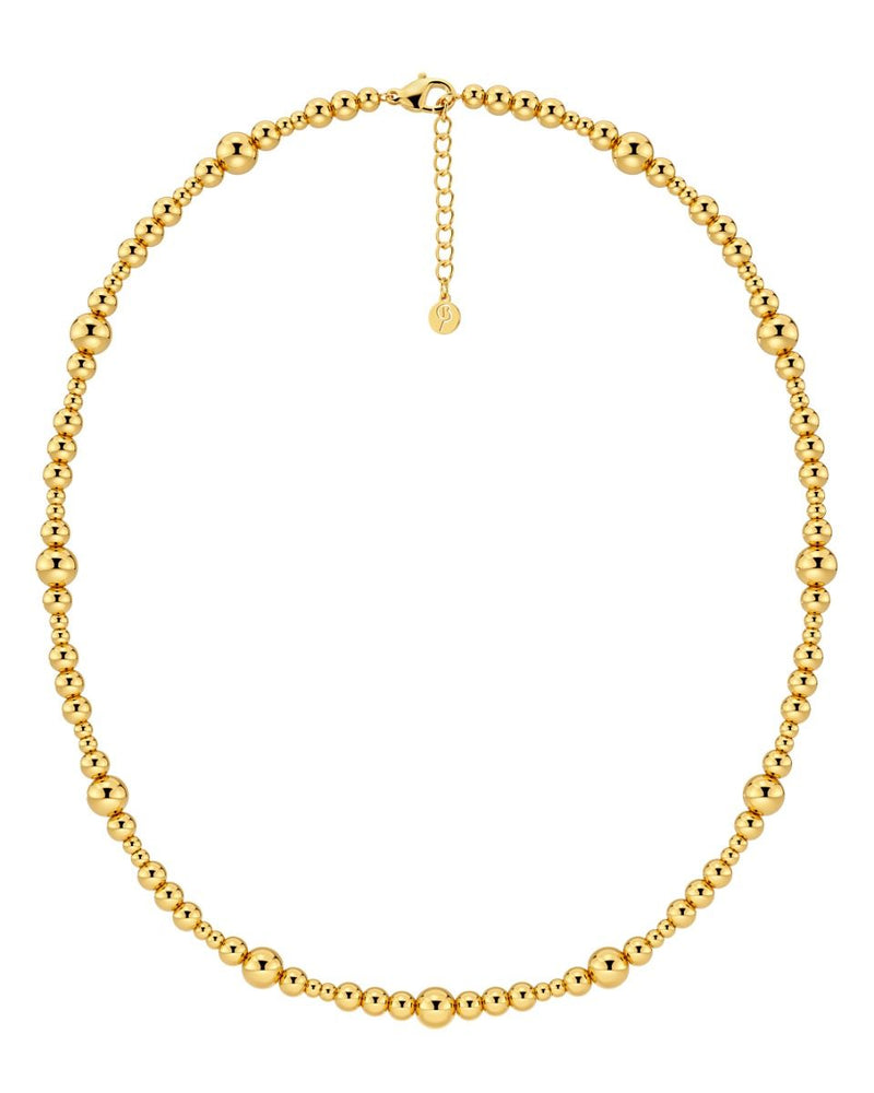 Sphere Necklace Multi Gold