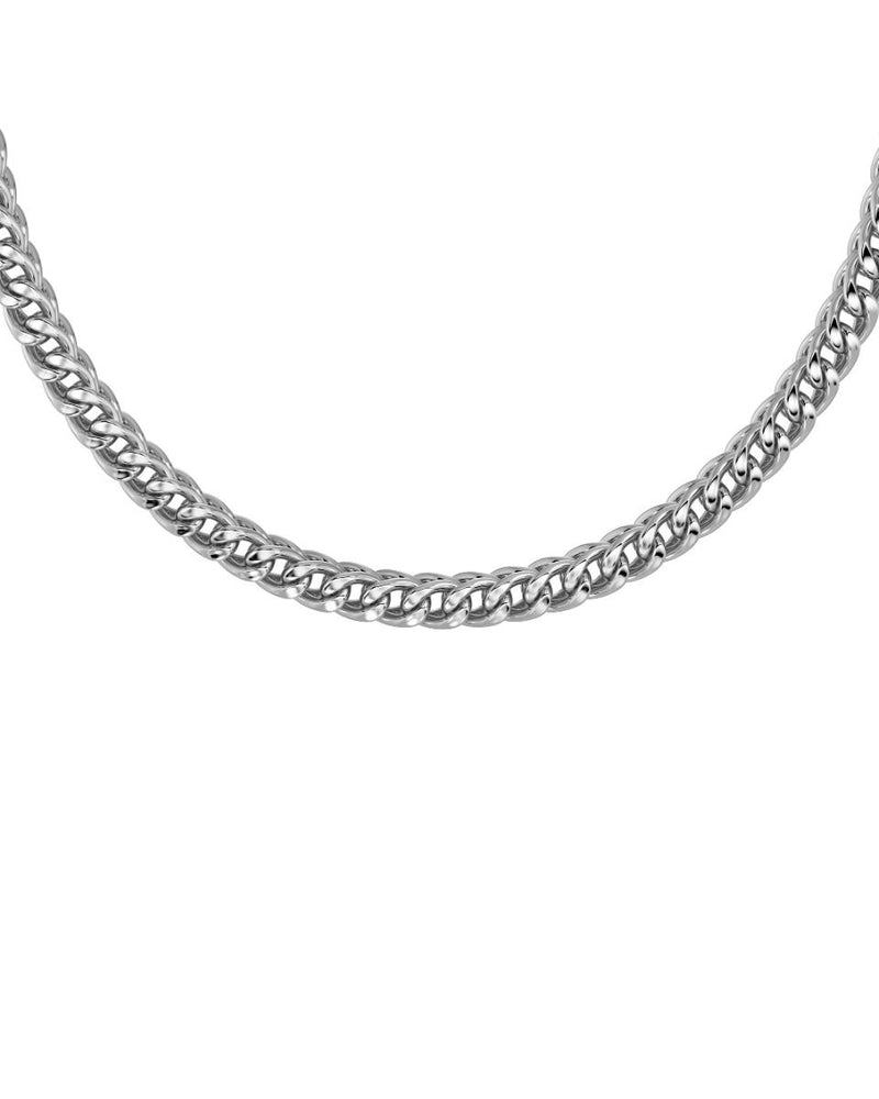 Spiga Chain Necklace Steel