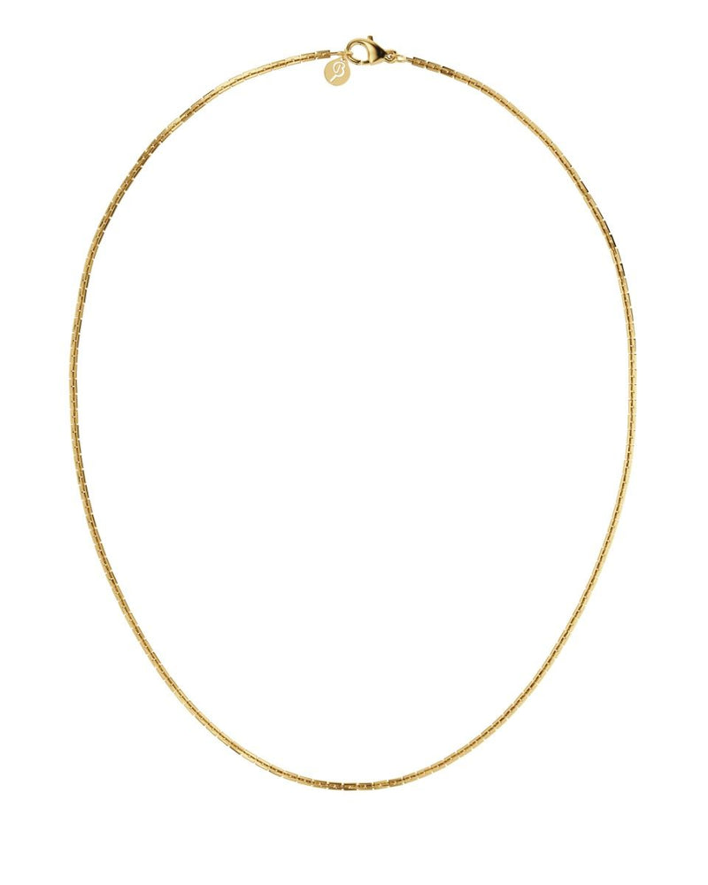 Square Link Necklace 45 Gold