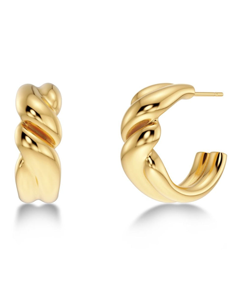 Twist Hoops Gold