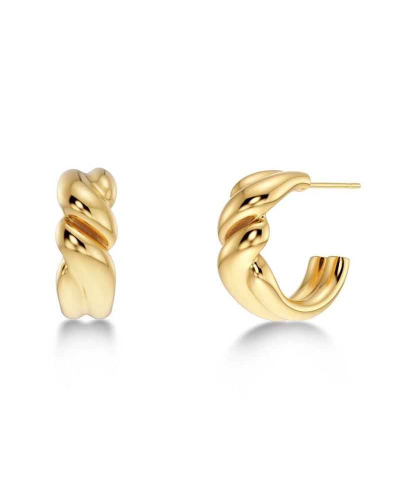 Twist Hoops Gold