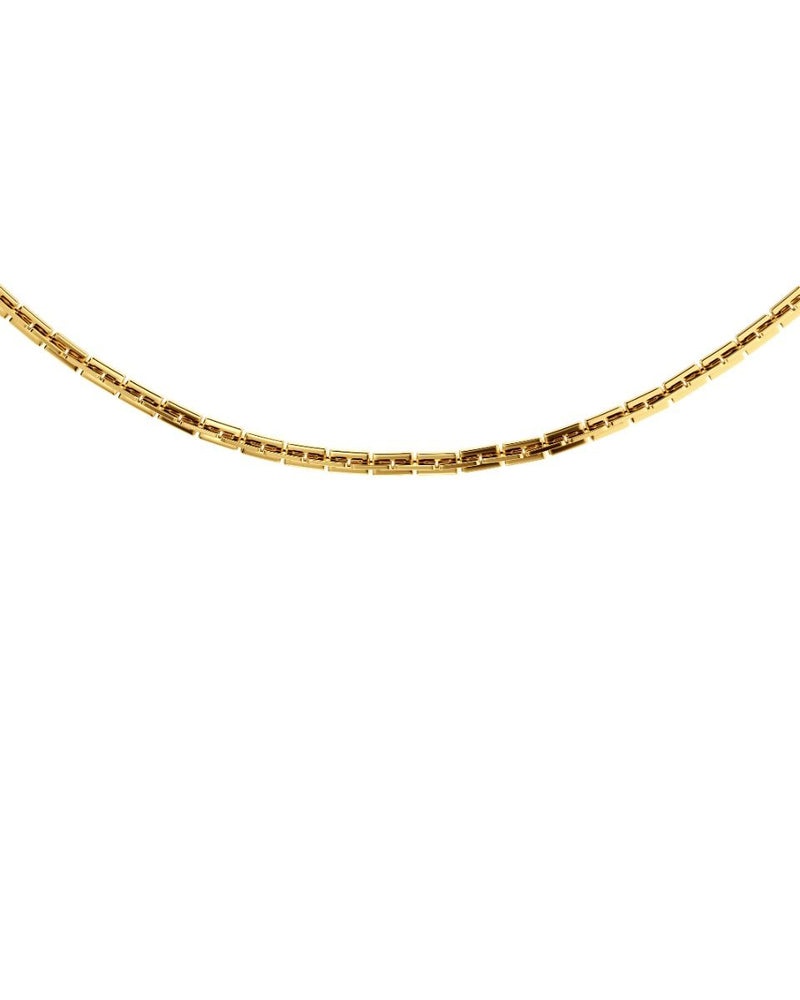 Square Link Necklace 45 Gold