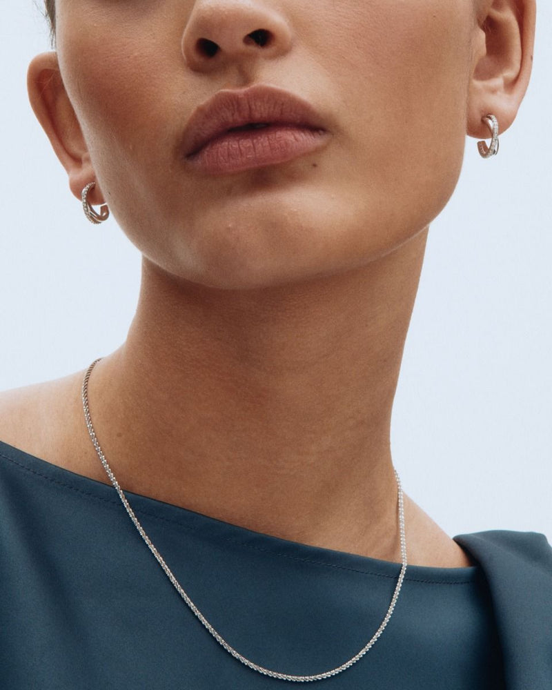 Twin Hoops Gold