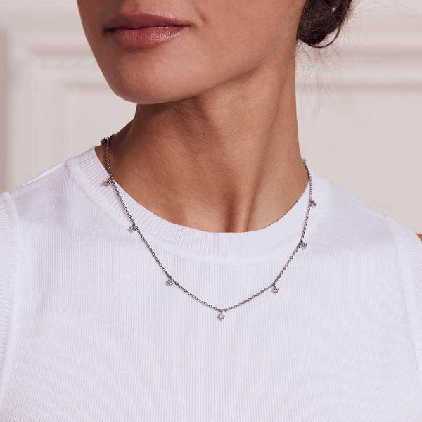 Leonore Mini Necklace Multi Steel
